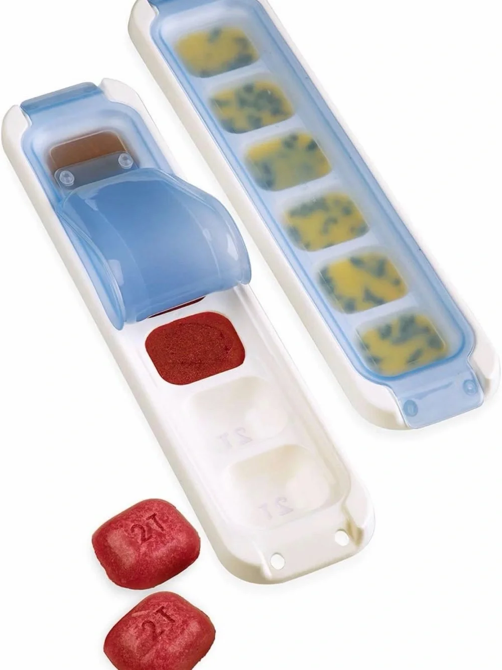 PrepWorks Freezer Pods 2-Tbsp Reusable Food Storage Tray Containers, Set of 2